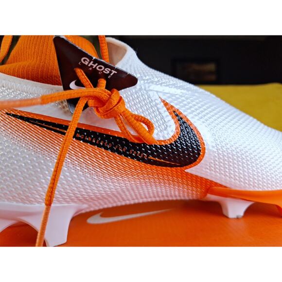 Nike Vapor Edge Pro 360 Football Cleats White Orange Men\'s Size 12.5 CV6345-100 main image 5
